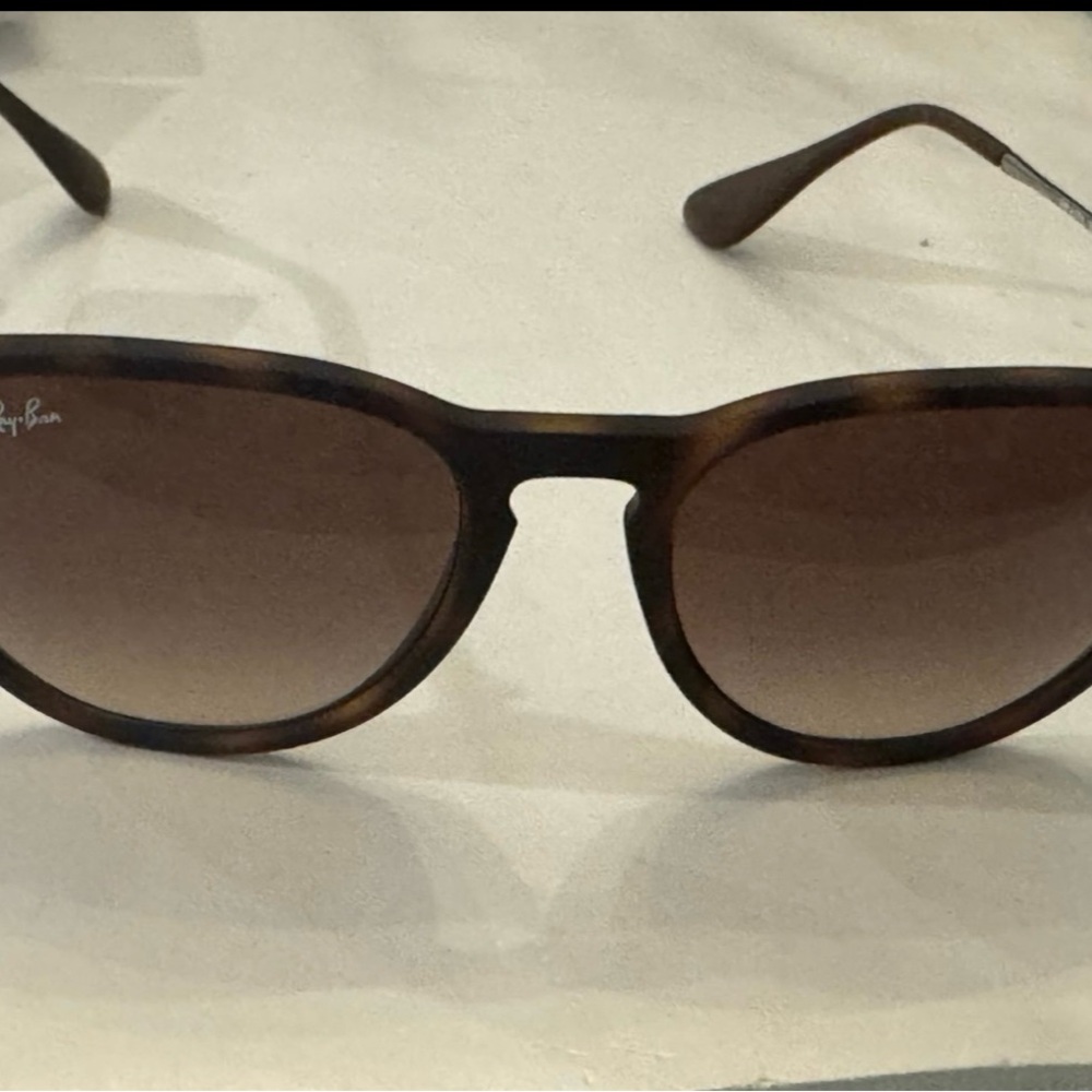 Ray-Ban Silver and Brown Sunglasses